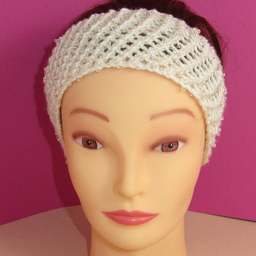 Ballerina Beaded Easy Lace Headband and Bun Cover
