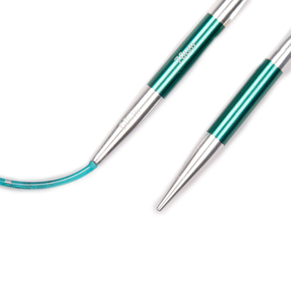 KnitPro Smartstix Green Fixed Circular Needles 80cm (32in) (1 Pair)