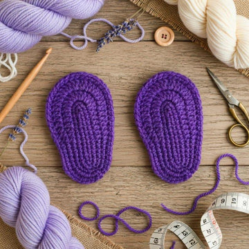Crochet shoes sole pattern