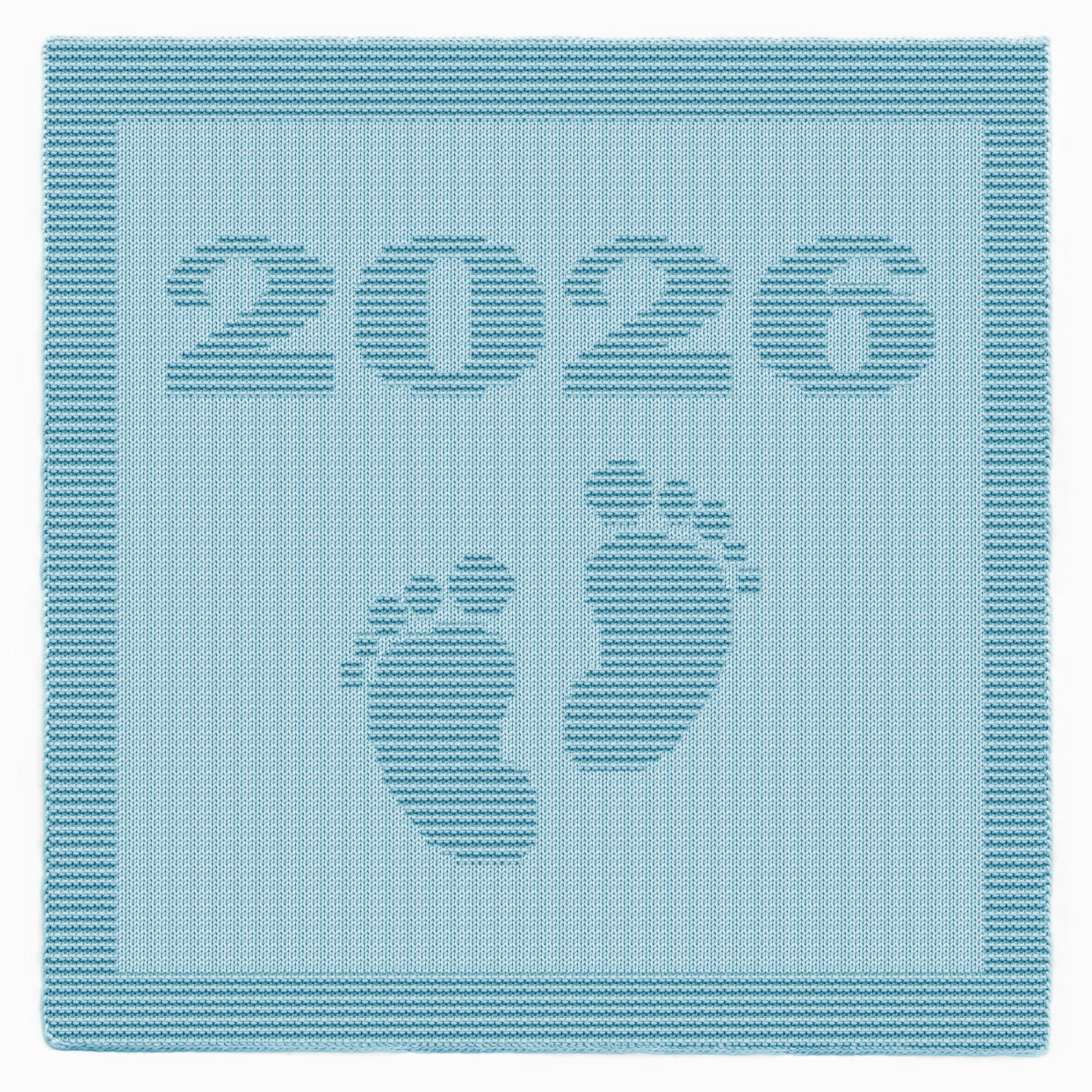 Born in 2026 blanket Knitting Pattern Knit-Purl only