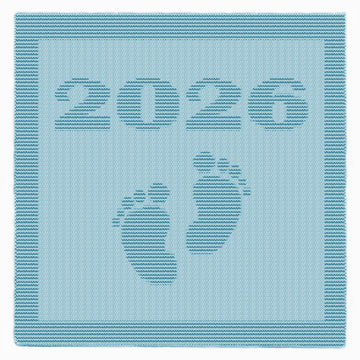 Born in 2026 blanket Knitting Pattern Knit-Purl only