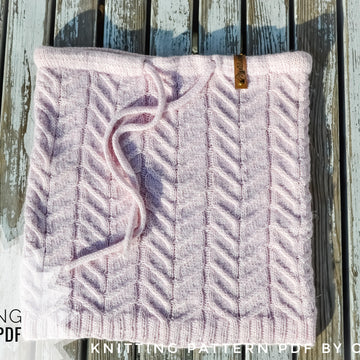 Cowl snood with braids