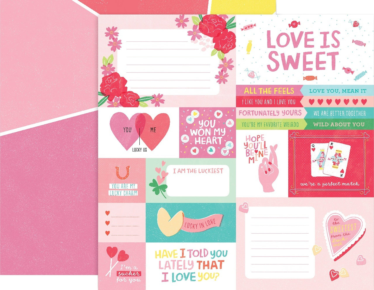 American Crafts Lucky Us Double-Sided Cardstock 12"X12" 25/Pkg - #1