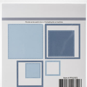 Pinkfresh Studio Essentials Die Set - Diagonal Stitched Squares