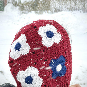 Flower Granny Squares Bonnet