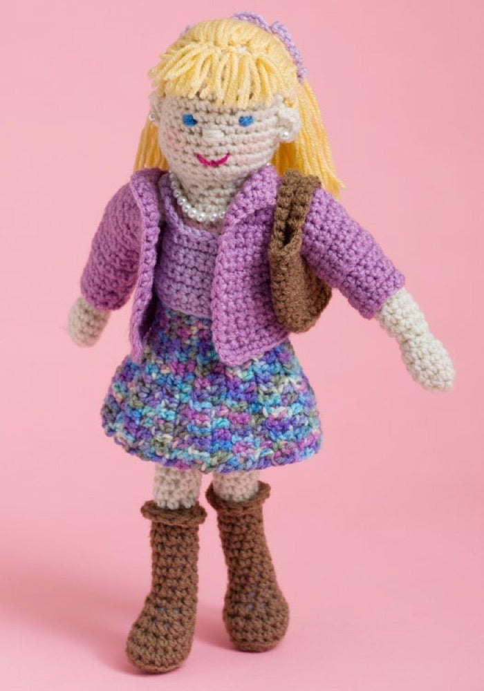 Lovely Lucy Doll in Red Heart Super Saver Economy Solids - LW2705