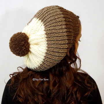 Chunky Shortcut Brioche Slouch Hat