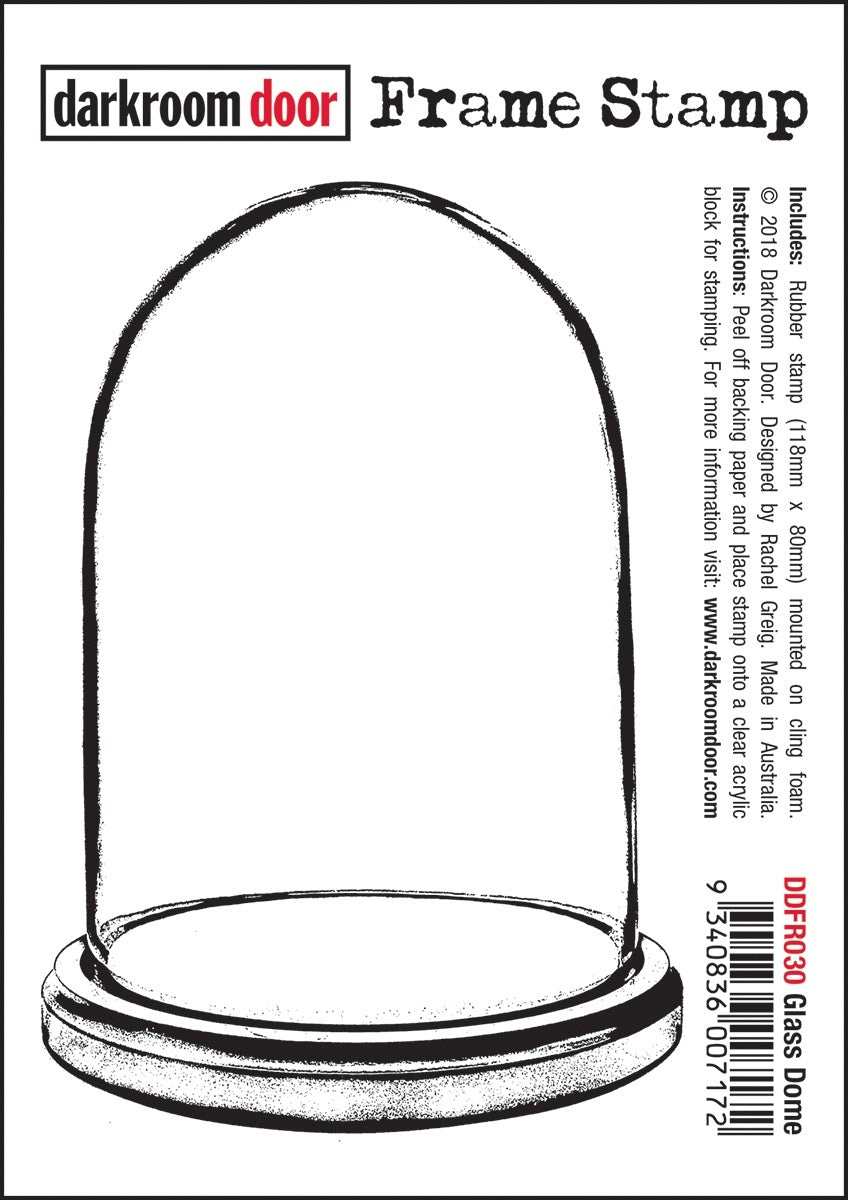 Darkroom Door Frame Cling Stamp 4.6"X3" - Glass Dome