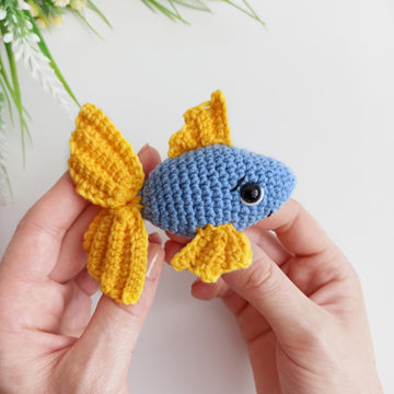 Crochet fish pattern, easy crochet small amigurumi fish