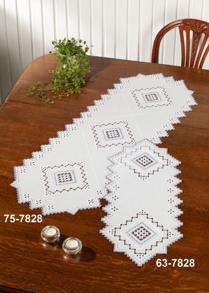 Permin Grey Hardanger Tablerunner Cross Stitch Kit