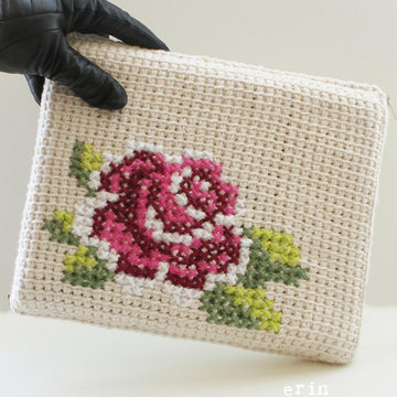 Cotton Rose Bloom Tablet Case (8.5" x 10") (tunisian001)