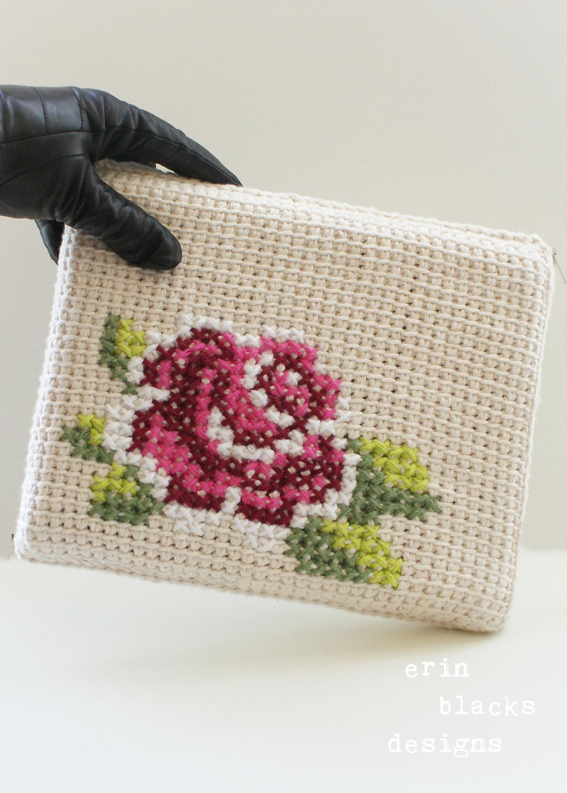 Cotton Rose Bloom Tablet Case (8.5" x 10") (tunisian001)