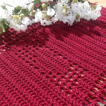 Filet Crochet Pattern Wine Bottle