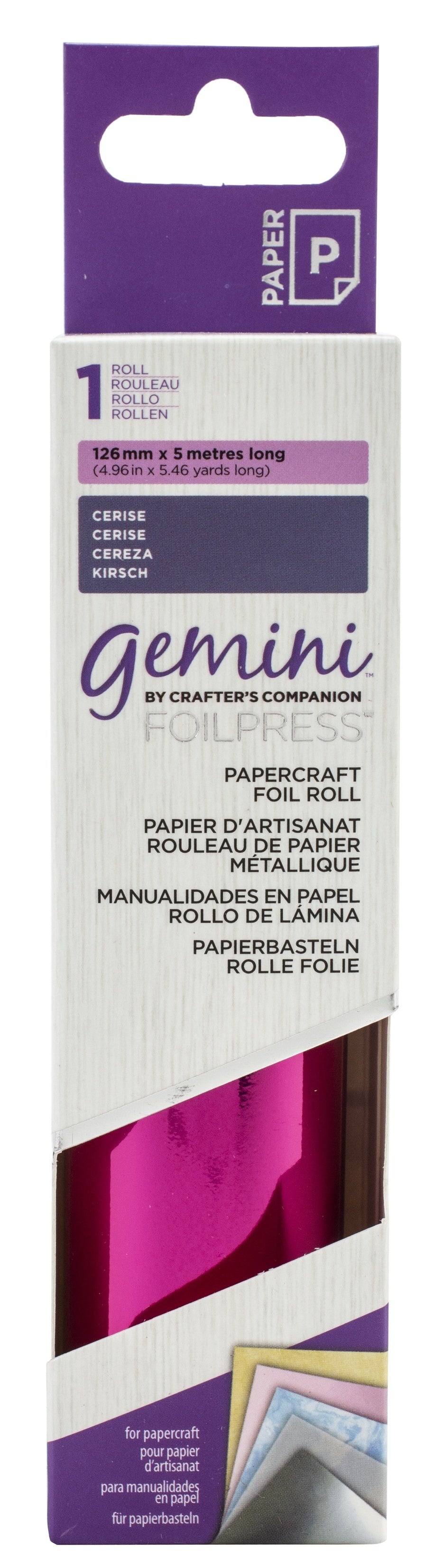 Crafter's Companion Gemini FoilPress Papercraft Foil Roll - Cerise