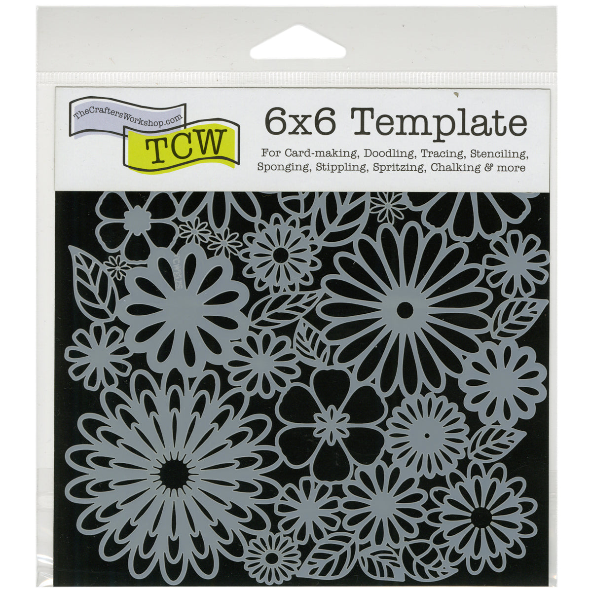 The Crafter's Workshop Crafter's Workshop Template 6"X6" - Flower Frenzy