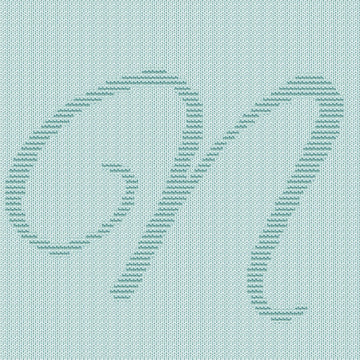 Very Easy Knitting Pattern - Letter N Stroller blanket
