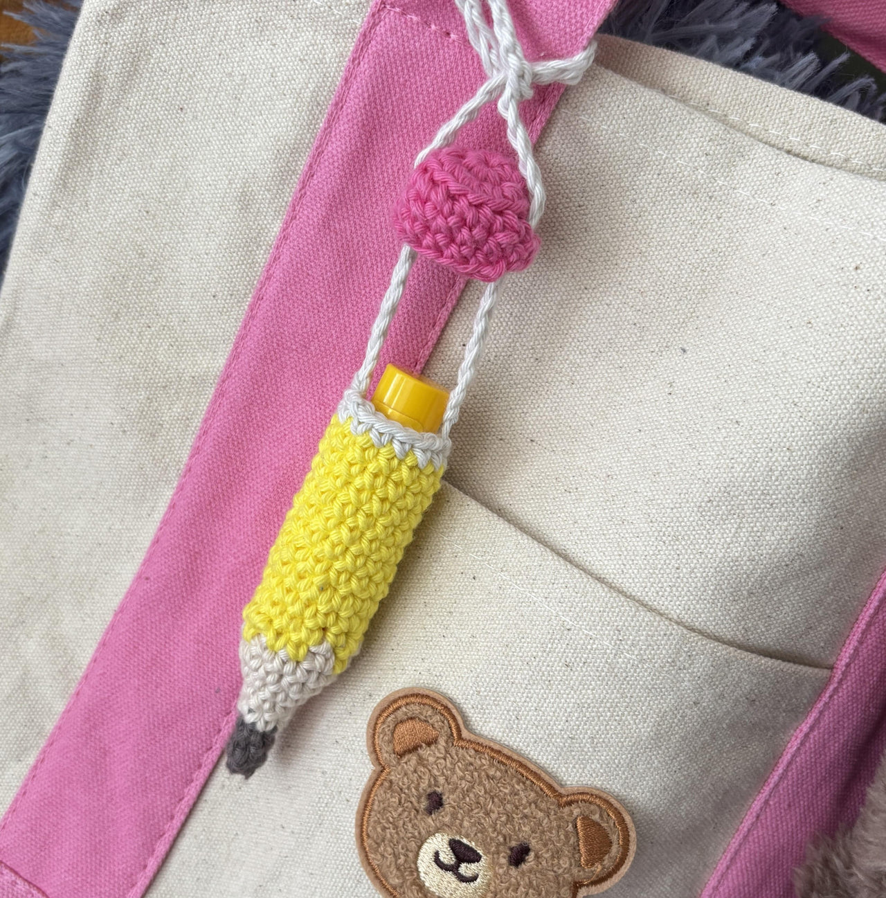 No-Sew Pencil Chapstick Bag Charm