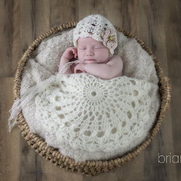 Newborn Mohair Bonnet