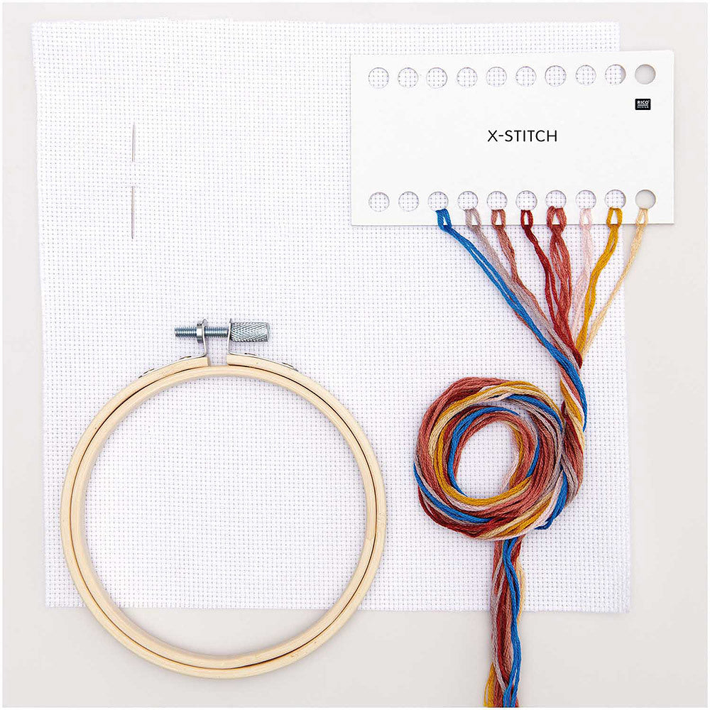 Rico Mini Dried Flowers Cross Stitch Kit