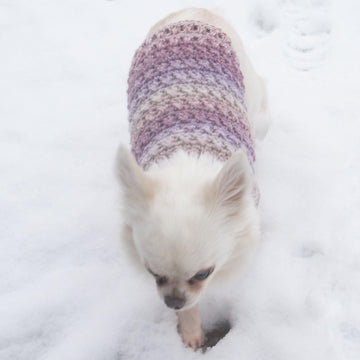 Criss cross dog sweater in 3 sizes