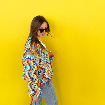Striped Chevron Cardigan