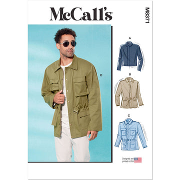 McCall's Men's Jacket in Two Lengths M8371 - Sewing Pattern