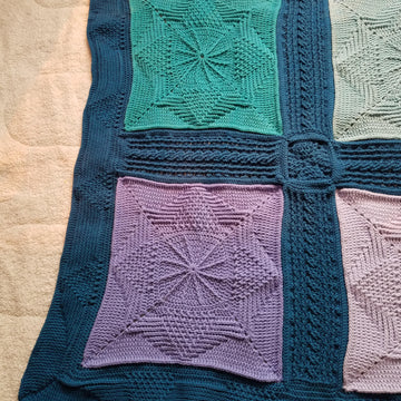 4 Square Textured Blanket