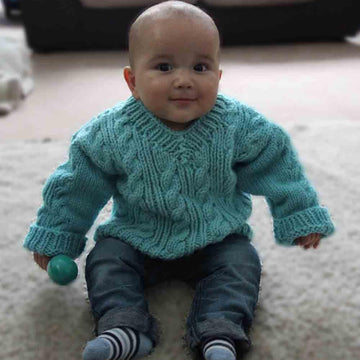 First Steps Aran Sweater