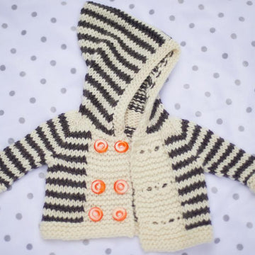 Stripey Duffle Coat
