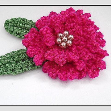 CF07 RUFFLED FLOWER AND LEAF