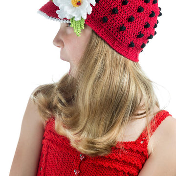 Ladybug Cap & Daisy Pin