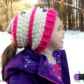 Floating Hearts Convertible Beanie