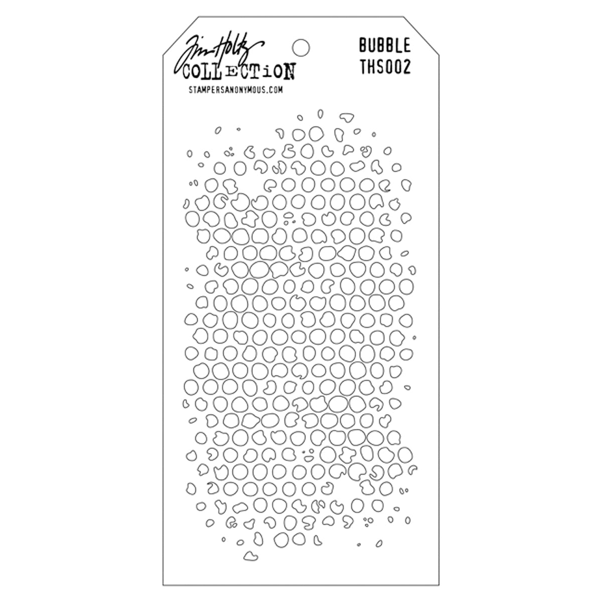 Stampers Anonymous Tim Holtz Layered Stencil 4.125"X8.5" - Bubble