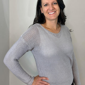 Machine Knit Simple Stitch Sweater