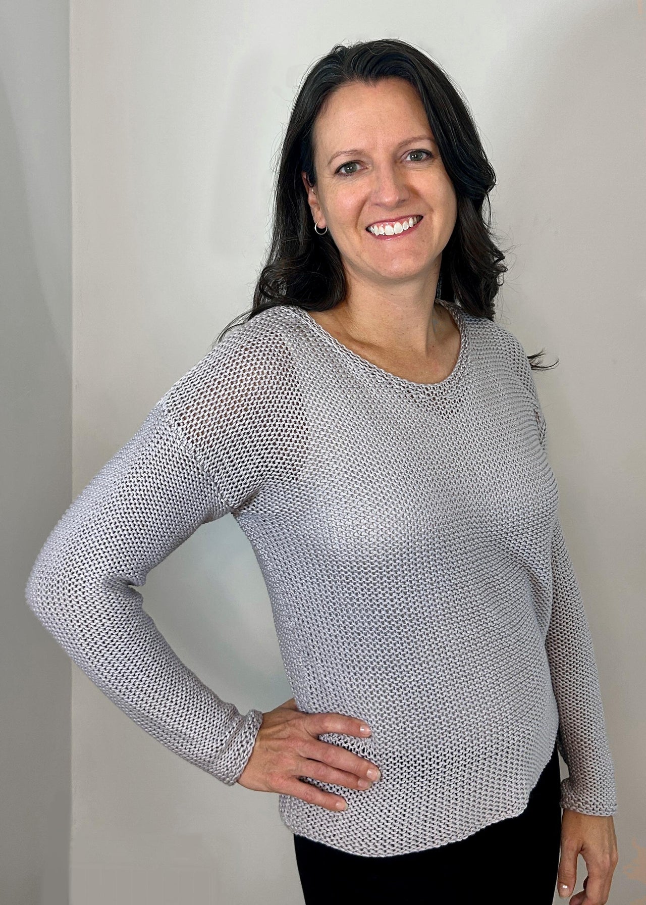 Machine Knit Simple Stitch Sweater