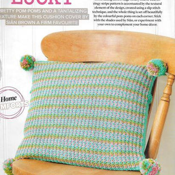 Textured Stripes Cushion Cover