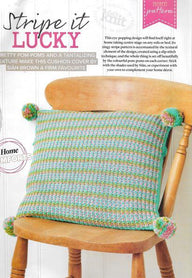 Textured Stripes Cushion Cover