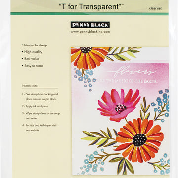 Penny Black Clear Stamps - Petal Profiles