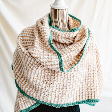 Frosted Forest Houndstooth Wrap