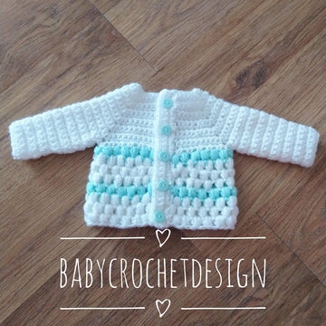 Baby puff stitch Cardigan