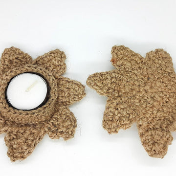 Jute tealight holder
