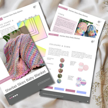 Sherbet Skies Baby Blanket