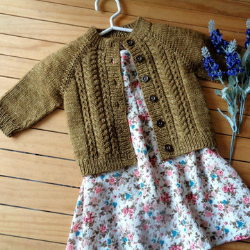 Velvet Acorn Baby Cardigan