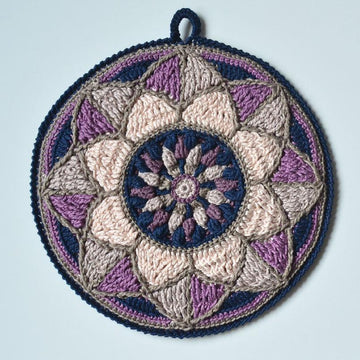 Stained Glass Mandala Potholder