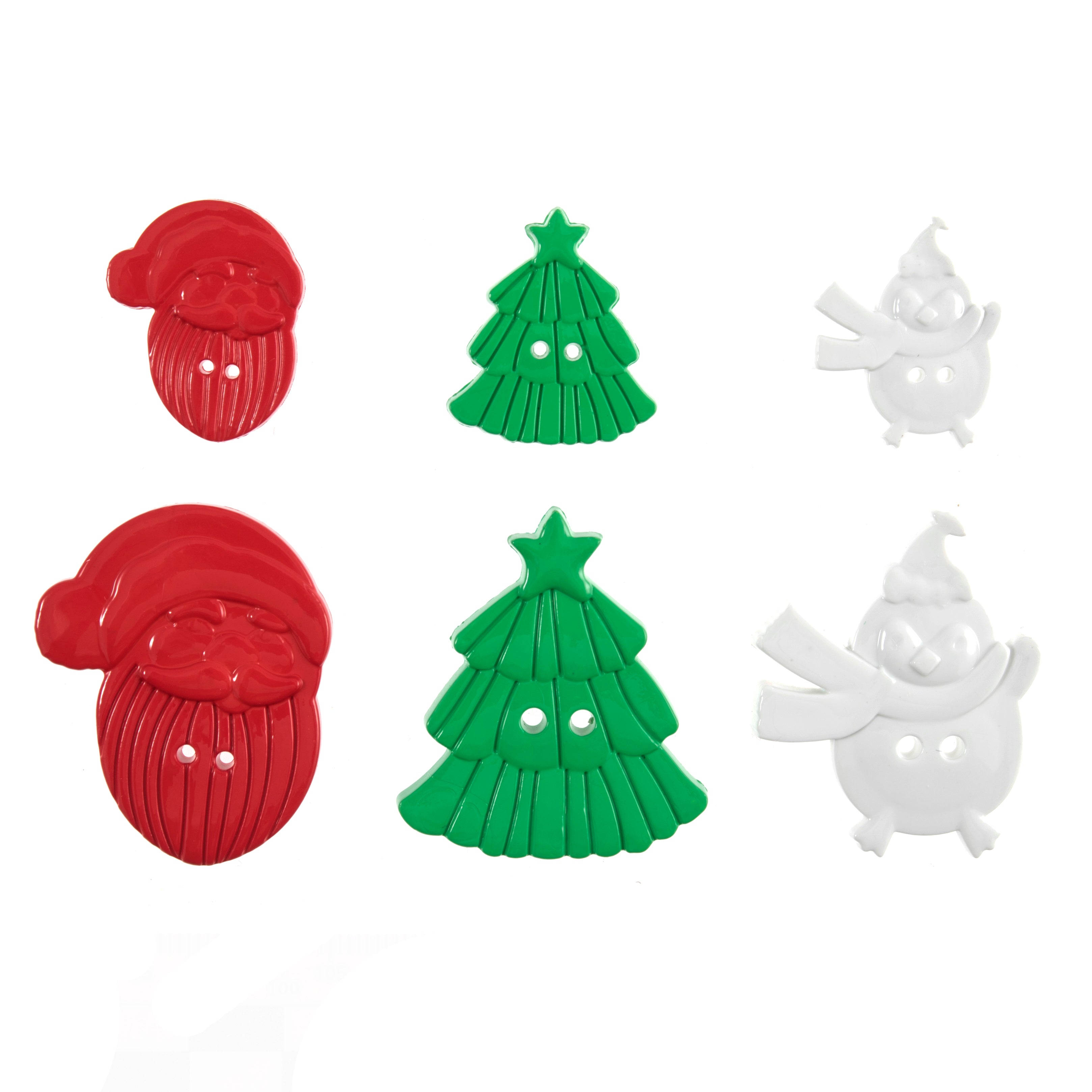 Trimits Santas, Trees and Penguins Button Bag