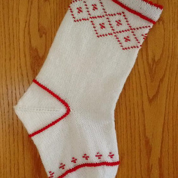 Beaded Diamonds Stocking