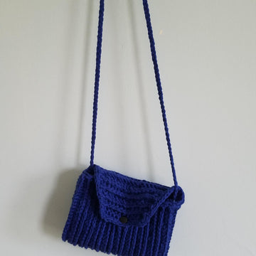 Dark blue handbag