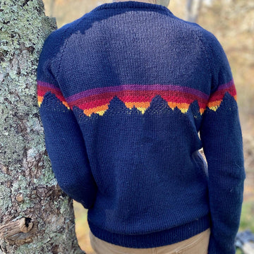 Mountain Sunset Crew Neck Sweater