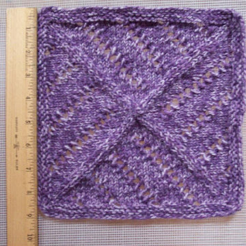 9" Lacy Blanket Square