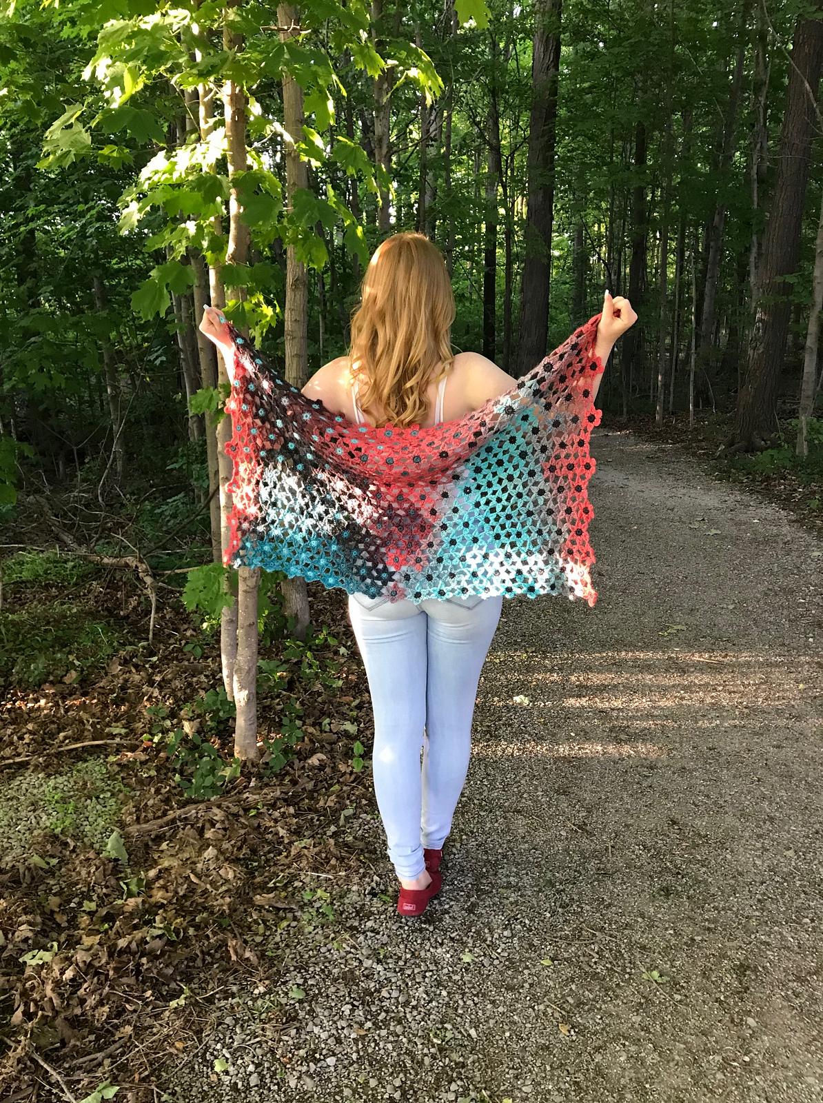 Sunset Sky Shawl